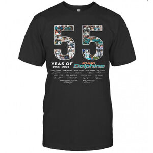 55 Years Of 1966 Miami Dolphins Signatures T-Shirt